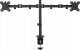 Vision VISION 2-fach-Monitor-Schreibtischstander - 30 JAHRE GARANTIE - geeignet fur Bildschirm 13-27 Zoll mit VESA-Grossen 75 x 75 oder 100 x 100 - 2-teilige Arme - Drehbar - Schnellentriegelung - schwenk-und neigbar - Klemme oder Tulle - Standerhohe 465 2