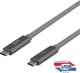 Kabel USB Deltaco USB-C kabel „SuperSzybki“, 1 m, spleciony, USB 3.1 Gen 2, 10 Gbps, 100W / USBC-1412M 1
