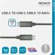 Kabel USB Deltaco USB-C kabel „SuperSzybki“, 1 m, spleciony, USB 3.1 Gen 2, 10 Gbps, 100W / USBC-1412M 3