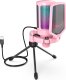 Mikrofon Fifine Fifine Technology FIFINE A6VP RGB Rožinė Kondensatorinio Mikrofono Komplektas (Rožinis) 2