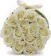 Bispol Mydlany Flower Box - 14 Kremowych Róż w Okrągłym Pudełku 1