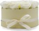 Bispol Mydlany Flower Box - 14 Kremowych Róż w Okrągłym Pudełku 2