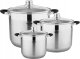 Zilner ZESTAW 3 GARNKÓW STALOWYCH 4.1L 5.6L 7.2L STOCK POT ZILNER ZL-7360 1