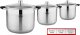 Zilner ZESTAW 3 GARNKÓW STALOWYCH 4.1L 5.6L 7.2L STOCK POT ZILNER ZL-7360 2