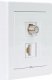 Timex Gniazdo antenowe typu F + RJ45 JOWISZ biały 4