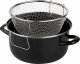 NAVA Garnek do frytek emaliowany z sitkiem i pokrywką 24,5 cm, 4 l 5
