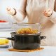 NAVA Garnek do frytek emaliowany z sitkiem i pokrywką 24,5 cm, 4 l 6