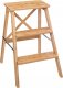 5five Drabina składana, niska, bambusowa, 3 stopnie, 63,5 cm 1