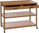 5five Wyspa kuchenna na kółkach, bambus, 108 x 60 x 90 cm 2
