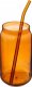 Secret de Gourmet Szklanka z brązowego szkła z rurką BE VINTAGE, 520 ml 1