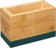 5five Organizer na sztućce, regulowany rozmiar, bambusowy, czarny, 18 x 10 x 12 cm 1
