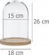 Atmosphera Szklana kopuła, Ø 19 cm, na drewnianej podstawie 4