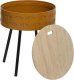Atmosphera Stolik kawowy okrągły ze schowkiem SHIRO, brązowy 2