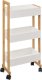 5five Wózek łazienkowy BAMBOO, szafka bambusowa - 3 poziomy 1