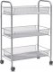 Zeller Wózek łazienkowy, regał na przybory - 3 poziomy, chrom, ZELLER 1