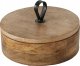 Boltze Pudełko okrągłe KABIR, drewno mango, Ø 19 cm 1