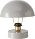 Boltze Metalowa lampka stołowa Clover, szary klosz, Ø 25 cm 1