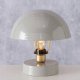 Boltze Metalowa lampka stołowa Clover, szary klosz, Ø 25 cm 1