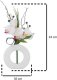Atmosphera Sztuczna orchidea w nietradycyjnym wazonie, efektowny ornament w formie kolorowych kwiatów 3