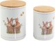 Boltze Pojemniki kuchenne ceramiczne CHARMY, wzór w zajączki, 2 sztuki 4