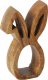 Boltze Obrączka na serwetkę zajączek wielkanocny HOPS, drewno mango, 4 sztuki 1