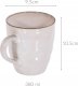 London Durable Porcelain Kubek o strukturze kamienia, tłoczony, 380 ml 4
