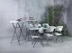 Home It Enjoy>it® luksus klapstol 45 × 50 × 88 cm hvid/grå 1