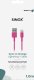 Kabel USB Sinox Lightning kabel 1m Pink 2