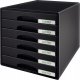 Leitz Esselte-Leitz LEITZ Schubladenbox Plus, 6 Schübe, schwarz für Format DIN A4 Maxi, Schubladen mit Auszugsstopp, - 1 Stück (5212-00-95) 1