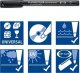 Staedtler Staedtler 313 WP8, Black, Blue, Brown, Green, Orange, Red, Violet, Yellow, Black, Polypropylene (PP), 0.4 mm, 1 pc(s) 5