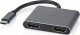 Adapter USB Nedis Nedis USB-C™ Adapter USB 3.2 Gen 1 | USB-C™ Stecker | 2x HDMI™ | | 4K@30Hz | 0.10 m | Rund | Vernickelt | PVC | Schwarz | Box 2