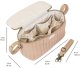 3 Sprouts 3 Sprouts Opbevaringskurv til klap- og barnevogn (Organizer), Quilt/Sennep 3