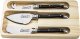 Laguiole Tradition Cheese knives Laguiole Black SET 3 SdV 1