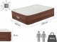 Bestway Bestway AlwayzAire Fortech Air Mattress Queen with Built-in Comfort Choice Dual Pump and Antimicrobial Coating 2.03 m x 1.52 m x 51 cm, Double mattress, Queen size, Rectangle, Indoor, Built-in air pump 9