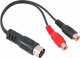 Kabel Monacor DIN-phonowy 15 cm (ACA-15/3) 1