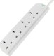 Listwa zasilająca Belkin Belkin E-Series 4 Socket, 3-Metre SurgeStrip, 238 J, 4 AC outlet(s), 230 V, 50 Hz, White, 3 m 1