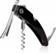 Vacu Vin Vacu Vin Single Pull Corkscrew, Black, Stainless steel, Plastic, Stainless steel, 38 mm, 19 mm, 135 mm 1