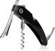 Vacu Vin Vacu Vin Single Pull Corkscrew, Black, Stainless steel, Plastic, Stainless steel, 38 mm, 19 mm, 135 mm 16