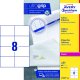 AVERY Avery L7183-100, White, Self-adhesive printer label, A4, Rectangle, 105 mm, 74 mm 1