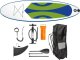 CS Aqua CS Aqua SUP Board - Stand Up Paddleboard - 300x83x15 cm max 120 kg. Green/Blue 1