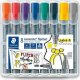 Staedtler STAEDTLER Lumocolor Flipchart-Marker 356/356B, 8er Etui nachfüllbar, DRY SAFE, auswaschbar, blockierte Spitze, - 1 Stück (356 SWP8) 1