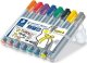 Staedtler STAEDTLER Lumocolor Flipchart-Marker 356/356B, 8er Etui nachfüllbar, DRY SAFE, auswaschbar, blockierte Spitze, - 1 Stück (356 SWP8) 1