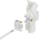 Deltaco DELTACO Cat6A Keystone-uttag, 28AWG slim, verktygsfri, plast, vit 3