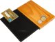 Securit Securit MC-DBBP-BL, Leather, Wood, Black, Wood, Matt, Rounded corners, China, Bill Presenter 2