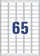 AVERY Avery B7651-50, White, Rectangle, Permanent, 38 x 21 mm, A4, Teslin 3