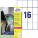 AVERY Avery B5274-50 52 x 74 mm, A4, belagt, Mat, Hvid Hvid 311x220x23mm (50Ark) - (50 st pr. karton) 1