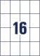 AVERY Avery B5274-50 52 x 74 mm, A4, belagt, Mat, Hvid Hvid 311x220x23mm (50Ark) - (50 st pr. karton) 2