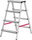 Kadax KADAX Drabina aluminowa dwustronna 125kg 4 stopnie 1