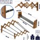 Kadax KADAX Suszarka Na Pranie Ścienna 6 Prętów Łazienkowa Harmonijkowa 85cm 2