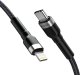 Kabel USB Wozinsky USB-C - Lightning 2 m Czarny (5907769308765) 2